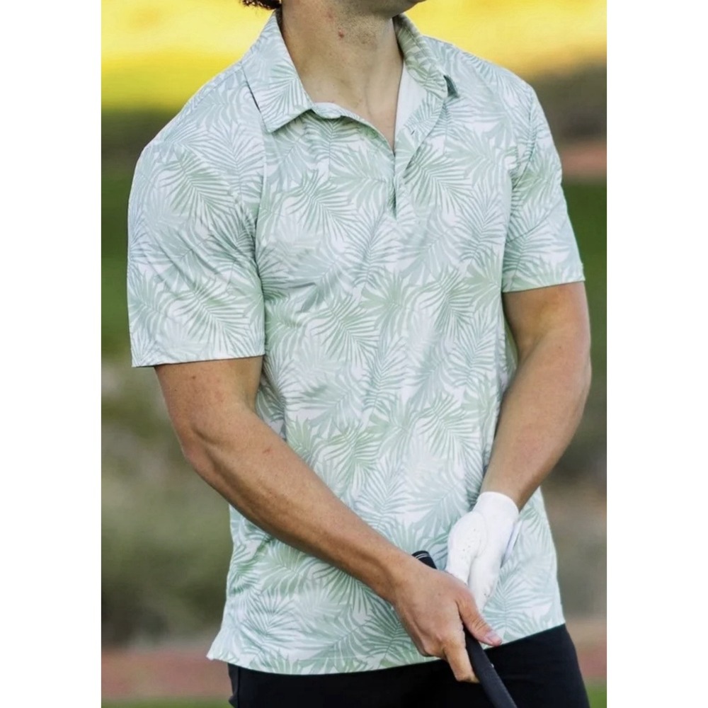 Yatta Golf  Large  Shady Sage Golf Polo